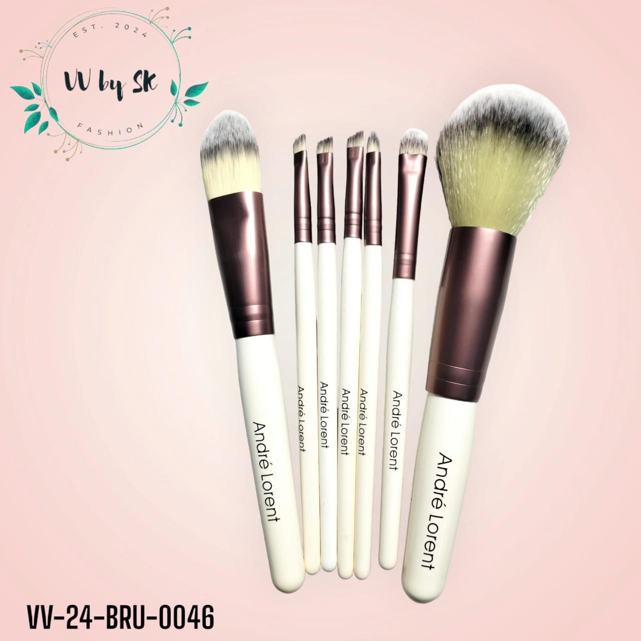 7 Pc Andre Lorent Makeup Brush Set | VV-24-BRU-0046