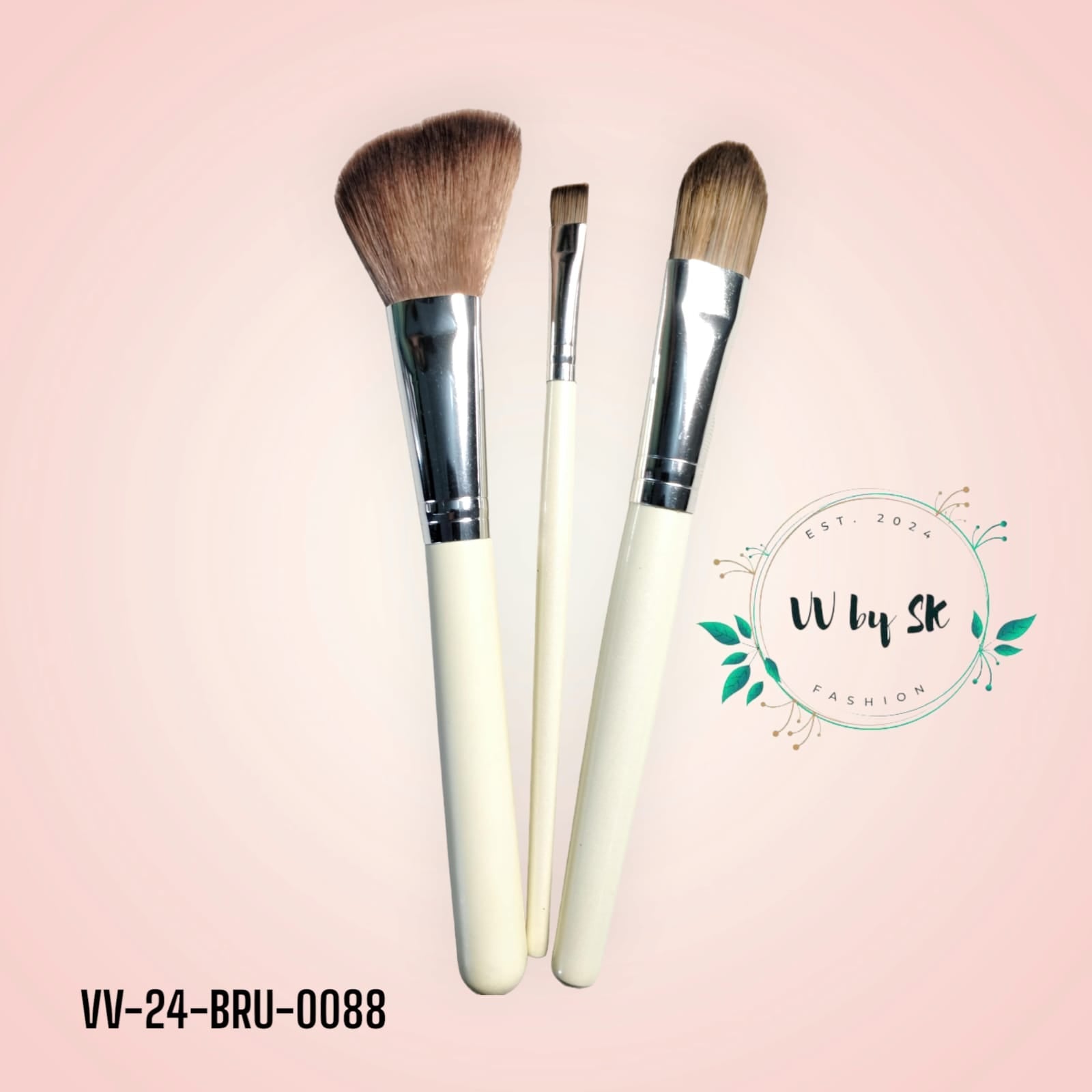 3 Pc Makeup Brush Set | VV-24-BRU-0088