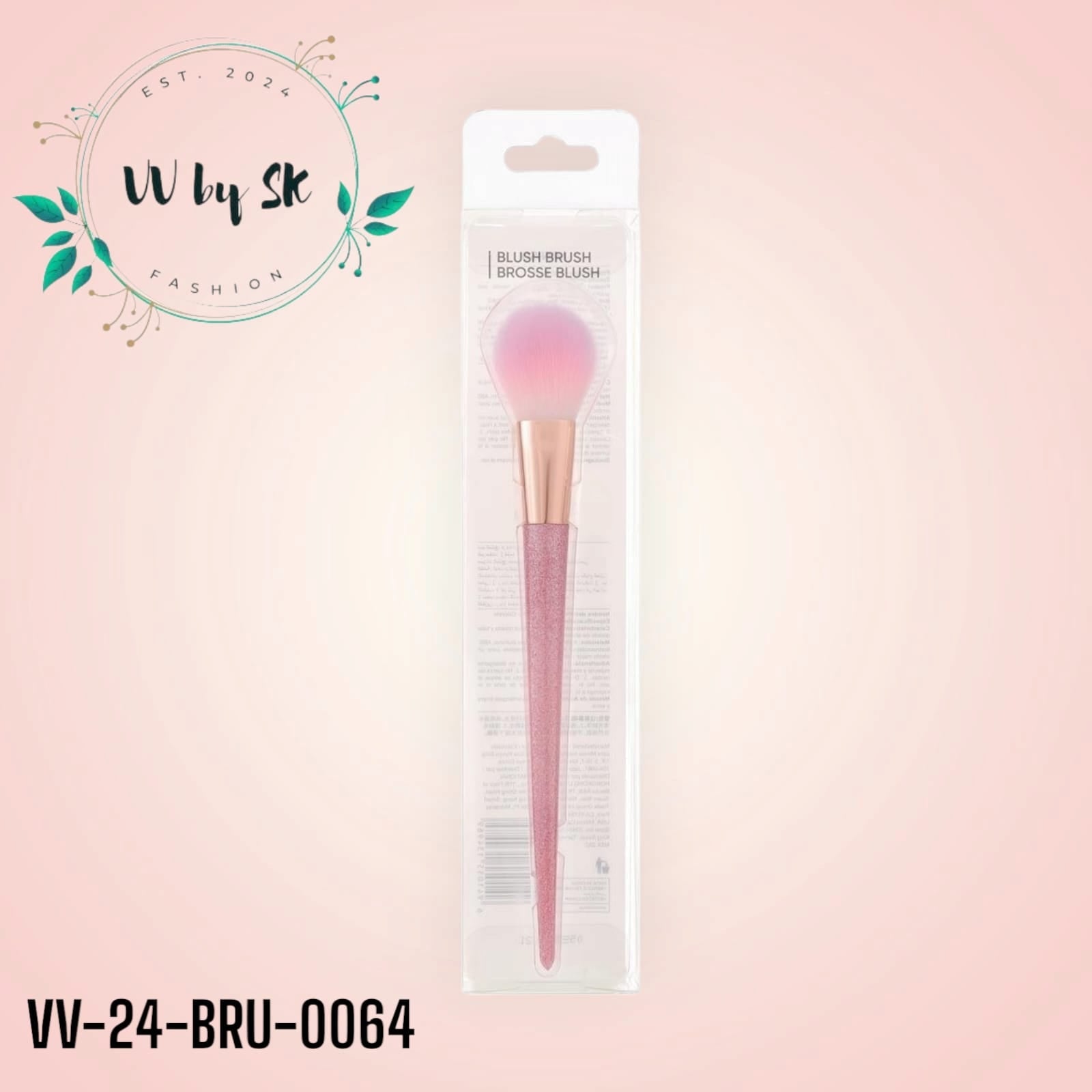 Miniso Pink Brosse Blush - Blush Brush | VV-24-BRU-0064