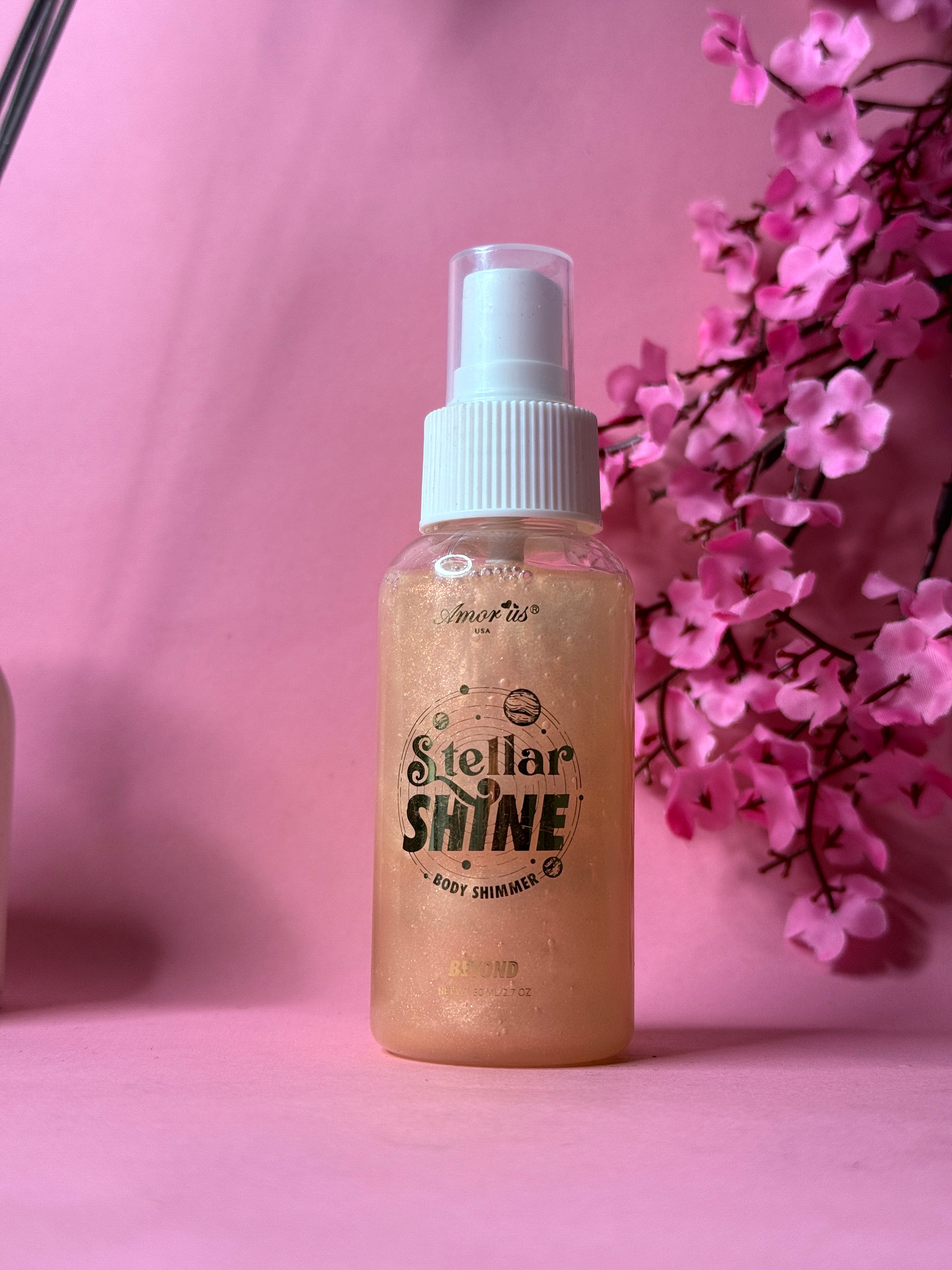 Beyond Stellar Shine Body Shimmer Spray By Amor US | VV-24-BS-0032