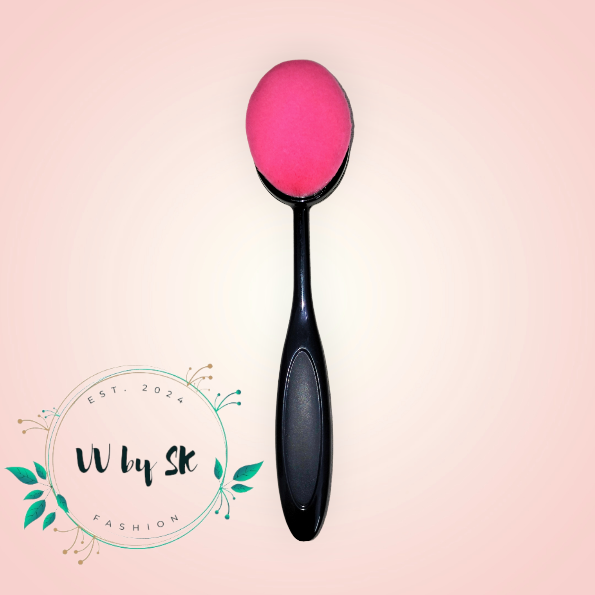 Pink Oval Foundation Brush | VV-24-BRU-0059
