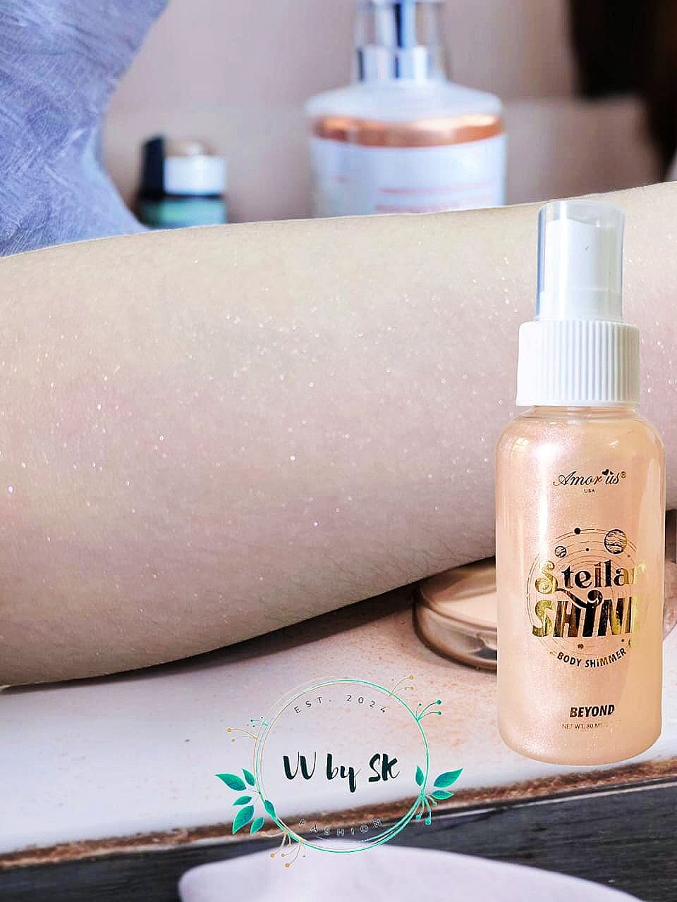 Beyond Stellar Shine Body Shimmer Spray By Amor US | VV-24-BS-0032
